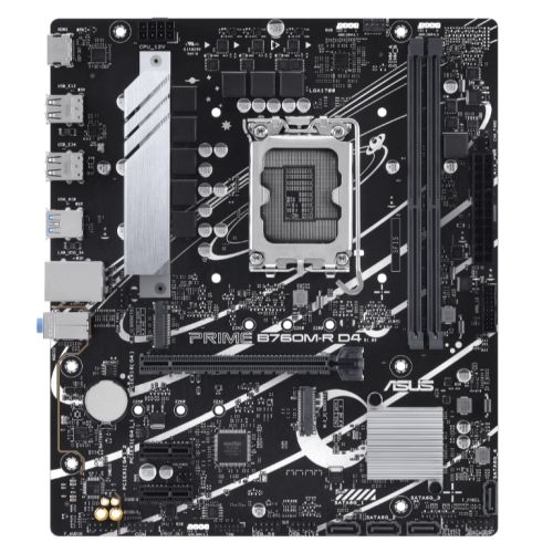 Asus PRIME B760M-R D4, Intel B760, 1700, Micro ATX, 2 DDR4, HDMI, 2.5G LAN, PCIe4, 2x M.2 - PC Gear UK