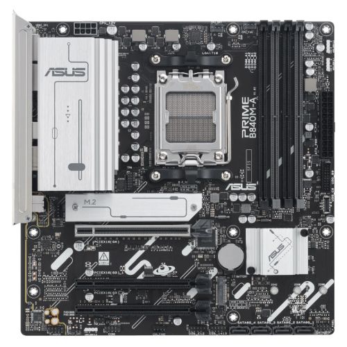 Asus PRIME B840M-A-CSM - Corporate Stable Model, AMD B840, AM5, Micro ATX, 4 DDR5, HDMI, 2 DP, 2.5G LAN, 3x M.2 - PC Gear UK