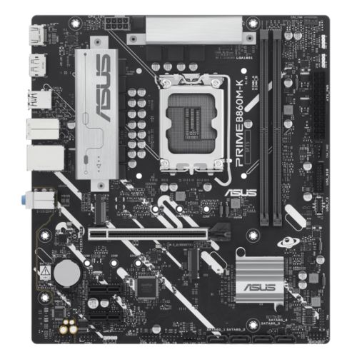Asus PRIME B860M-K, Intel B860, 1851, Micro ATX, 2 DDR5, HDMI, DP, 2.5G LAN, 2x M.2 - PC Gear UK