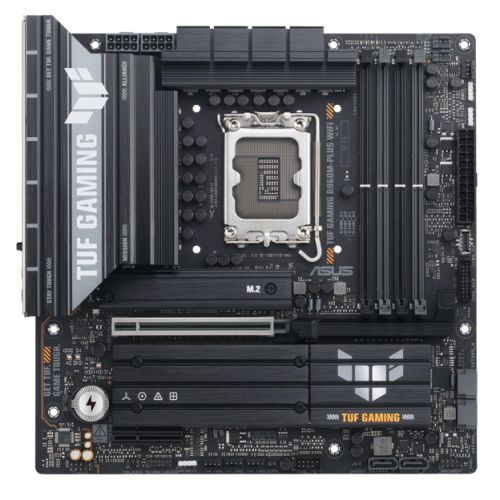 Asus TUF GAMING B860M-PLUS WIFI, Intel B860, 1851, Micro ATX, 4 DDR5, HDMI, DP, USB 20Gbps, Wi-Fi 7, 2.5G LAN, 3x M.2 - PC Gear UK