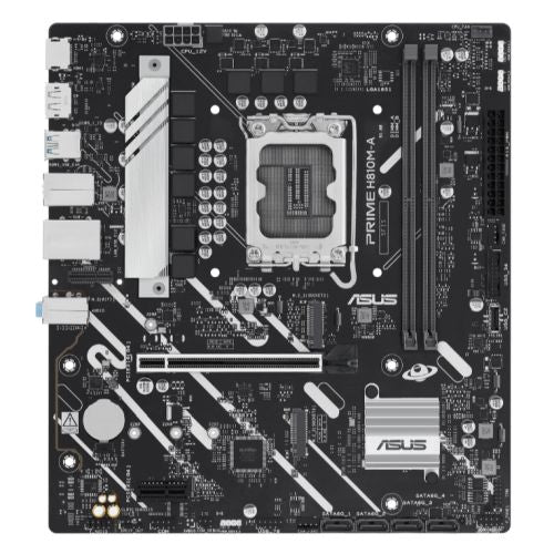 Asus PRIME H810M-A-CSM - Corporate Stable Model, Intel H810, 1851, Micro ATX, 2 DDR5, HDMI, DP, GB LAN, 2x M.2 - PC Gear UK