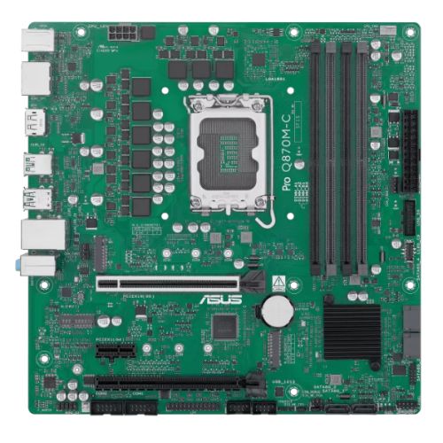 Asus PRO Q870M-C-CSM - Corporate Stable Model, Intel Q870, 1851, Micro ATX, 4 DDR5, HDMI, 2 DP, GB LAN, 2x M.2 - PC Gear UK