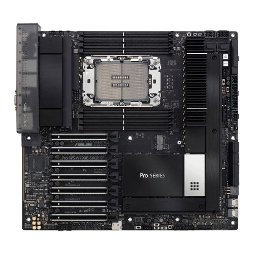 Asus PRO WS W790E-SAGE SE, Workstation, Intel W790, LGA4677, EEB, 8 DDR5, Dual 10G LAN,  IPMI Remote Management, SlimSAS, PCIe5, 3x M.2 - PC Gear UK