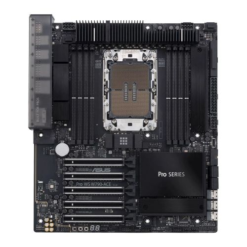 Asus PRO WS W790-ACE, Workstation, Intel W790, LGA4677, CEB, 8 DDR5, 10G & 2.5G LAN, IPMI Remote Management, SlimSAS, PCIe5, 2x M.2 - PC Gear UK