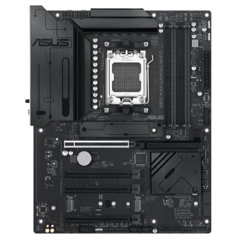 Asus X870 MAX GAMING WIFI7, AMD X870, AM5, ATX, 4 DDR5, HDMI, 2 USB4, Wi-Fi 7, 2.5G LAN, 3x M.2 - PC Gear UK