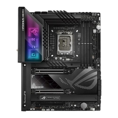 Asus ROG MAXIMUS Z790 HERO, Intel Z790, 1700, ATX, 4 DDR5, HDMI, 2 Thunderbolt, Wi-Fi 6E, 2.5G LAN, PCIe5, Hyper M.2 Card, RGB, 5x M.2 - PC Gear UK