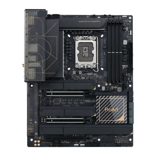 Asus PROART Z790-CREATOR WIFI, Intel Z790, 1700, ATX, 4 DDR5, HDMI, 2 Thunderbolt, Wi-Fi 6E, 10G & 2.5G LAN, PCIe5, 4x M.2, Creator Hub - PC Gear UK