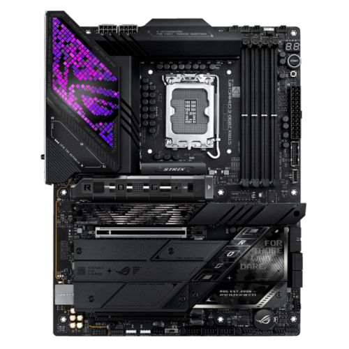 Asus ROG STRIX Z890-E GAMING WIFI, Intel Z890, 1851, ATX, 4 DDR5, HDMI, DP, 2 TB4, Wi-Fi 7, 5G LAN, PD 30W, RGB, 7x M.2 - PC Gear UK