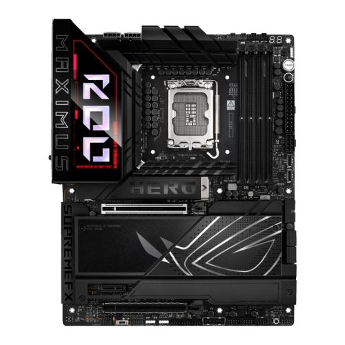 Asus ROG MAXIMUS Z890 HERO, Intel Z890, 1851, ATX, 4 DDR5, HDMI, 2 TB4, Wi-Fi 7, 5G & 2.5G LAN, PD 60W, RGB, 6x M.2 - PC Gear UK