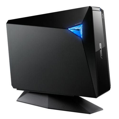Asus TurboDrive (BW-16D1H-U PRO) External Ultra-Fast 16X Blu-Ray Writer w/ Stand, USB 3.1 Gen1 Type-A, M-DISC Support - PC Gear UK