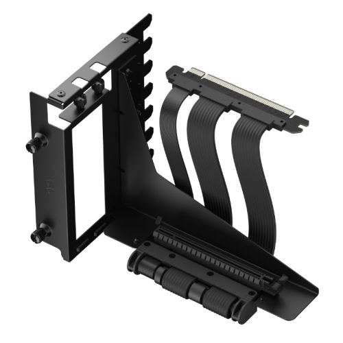 Fractal Design Flex 2 Vertical GPU Bracket with 195mm PCIe 4.0 Riser Cable, Black - PC Gear UK