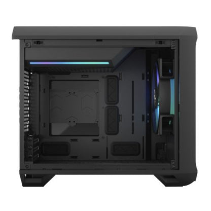 Fractal Design Torrent Nano (Light TG RGB) Case w/ Light Tint Glass Windows, Mini ITX, 1 RGB Fan, ATX PSU & 335mm GPU Support, 280mm Watercooling, RGB Strip, Front Grille, USB-C