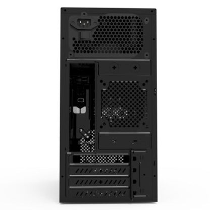 Vida Corporate Micro ATX Tower Case with 500W PSU, mATX/Mini-ITX, 1x 120mm Fan, No Window, Black