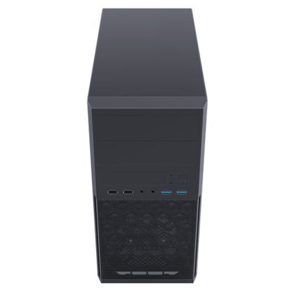 Vida Corporate Micro ATX Tower Case with 500W PSU, mATX/Mini-ITX, 1x 120mm Fan, No Window, Black