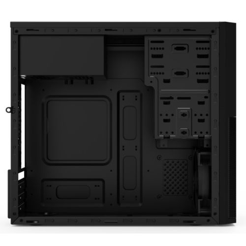 Vida Corporate Micro ATX Tower Case with 500W PSU, mATX/Mini-ITX, 1x 120mm Fan, No Window, Black