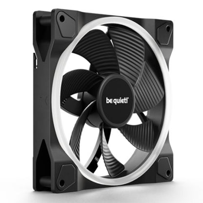 Be Quiet! (BL134) Light Wings 14cm PWM Reverse Blade ARGB Case Fan, Rifle Bearing, 20 LEDs, Front & Rear Lighting, Daisy-Chain, Up to 1300 RPM, Black - PC Gear UK