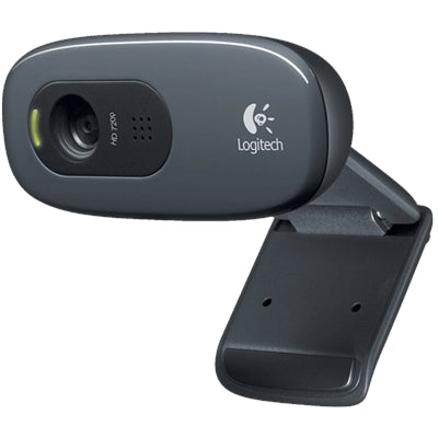 Logitech C270 Webcam, 3.0MP, HD 720p, Mic, HD Video Calling, Auto light correction - PC Gear UK