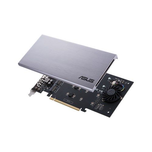 Asus Hyper M.2 x16 Card V2, Connect 4 x PCIe 3.0 M.2 SSDs through the PCIe x8 or x16 slot - PC Gear UK
