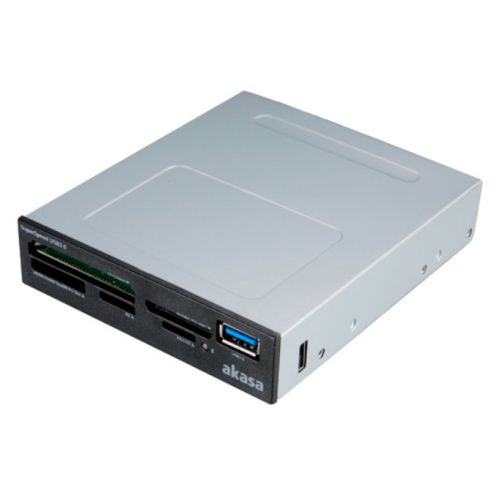 Akasa (AK-ICR-27) Internal Card Reader, 3.5" Bay, 5 Slot w/ USB 3.0 Port - PC Gear UK