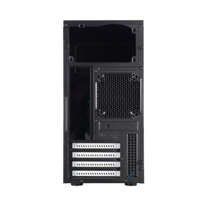 Fractal Design Core 1100 Micro ATX Tower Case, ATX/mATX/Mini-ITX, 1x 120mm Fan, Brushed Aluminium Front, Black