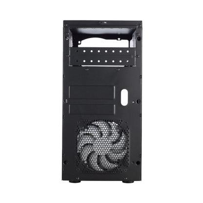 Fractal Design Core 1100 Micro ATX Tower Case, ATX/mATX/Mini-ITX, 1x 120mm Fan, Brushed Aluminium Front, Black