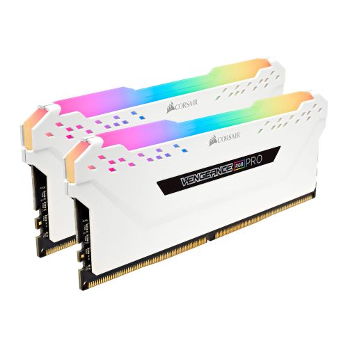 Corsair Vengeance RGB Pro 16GB Kit (2 x 8GB), DDR4, 3200MHz (PC4-25600), CL16, XMP 2.0, White - PC Gear UK