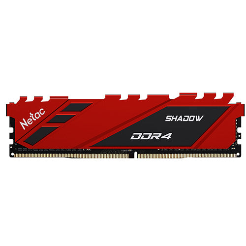 Netac Shadow Red, 16GB, DDR4, 3200MHz (PC4-25600), CL16, XMP 2.0, DIMM Memory - PC Gear UK