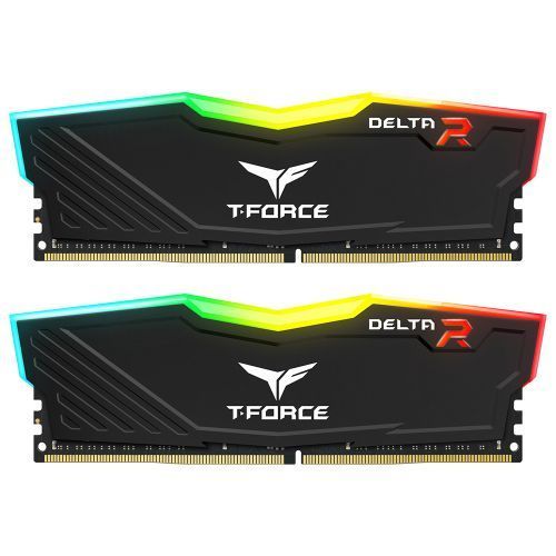 Team T-Force Delta RGB 16GB Kit (2 x 8GB), DDR4, 3600MHz (PC4-28800), CL18, XMP 2.0, DIMM Memory, Black - PC Gear UK
