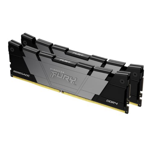 Kingston Fury Renegade 32GB Kit (2 x 16GB), DDR4, 3600MHz (PC4-28800), CL16, XMP, DIMM Memory, Black/Grey - PC Gear UK