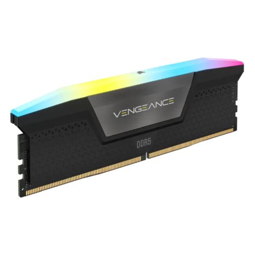 Corsair Vengeance RGB 16GB, DDR5, 5200MHz, CL40, 1.25V, PMIC, AMD EXPO & Intel XMP 3.0, Black, DIMM Memory, OEM (Anti Static Bag) - PC Gear UK