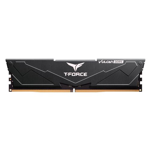 Team T-Force Vulcan 16GB, DDR5, 6000MHz, CL38, ECC, AMD EXPO & Intel XMP 3.0, PMIC, DIMM Memory, Black - PC Gear UK