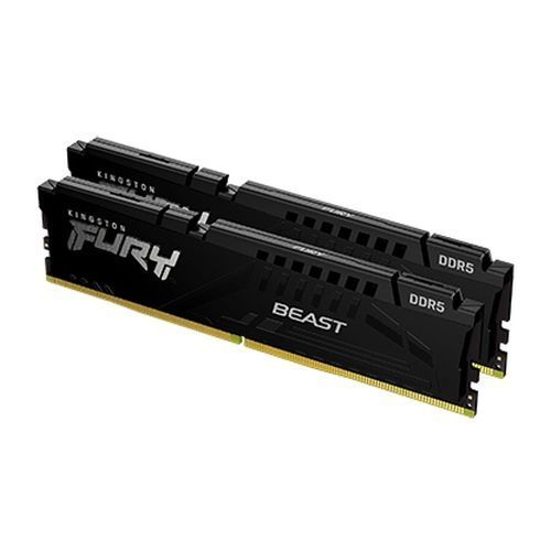Kingston Fury Beast 32GB Kit (2 x 16GB), DDR5, 5200MHz (PC5-38400), CL40, 1.25V, ECC, XMP 3.0, PMIC, DIMM Memory - PC Gear UK