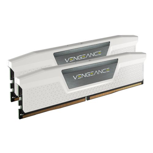 Corsair Vengeance 32GB Kit (2 x 16GB), DDR5, 5600MHz (PC5-44800), CL40, 1.25V, XMP 3.0, PMIC, DIMM Memory, White - PC Gear UK