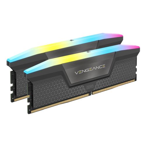 Corsair Vengeance RGB 32GB Kit (2 x 16GB), DDR5, 6000MHz (PC5-48000), CL36, 1.35V, PMIC, AMD EXPO & Intel XMP 3.0, Black, DIMM Memory - PC Gear UK