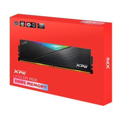 ADATA XPG Lancer RGB 32GB Kit (2 x 16GB), DDR5, 6400MHz, CL32, 1.4V, ECC, AMD EXPO & Intel XMP 3.0, PMIC, DIMM Memory