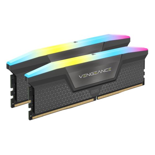 Corsair Vengeance RGB 32GB Kit (2 x 16GB), DDR5, 6400MHz, CL36, 1.35V, PMIC, AMD EXPO & Intel XMP 3.0, Grey, DIMM Memory - PC Gear UK
