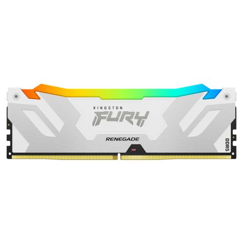 Kingston Fury Renegade RGB 32GB, DDR5, 6400MHz, CL32, 1.4V, ECC, XMP 3.0, PMIC, DIMM Memory, White - PC Gear UK