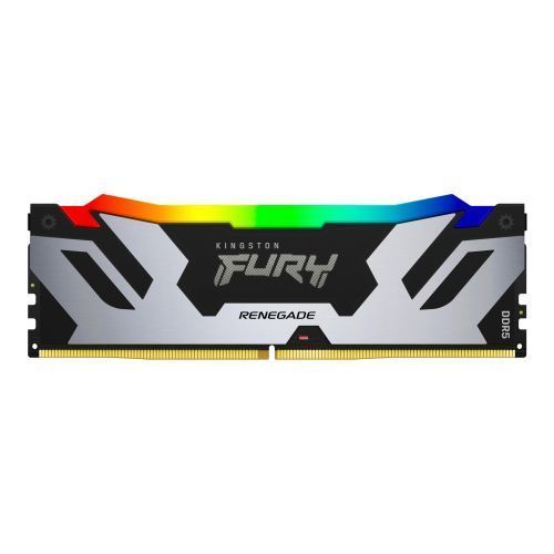 Kingston Fury Renegade RGB 48GB, DDR5, 6400MHz, CL32, 1.4V, ECC, XMP 3.0, PMIC, DIMM Memory, Black/Silver - PC Gear UK