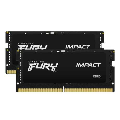 Kingston Fury Impact 32GB Kit (2 x16GB), DDR5, 5600MHz (PC5-44800), CL40, 1.1V, Intel XMP 3.0, SODIMM Memory - PC Gear UK
