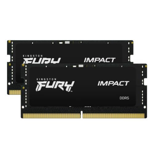 Kingston Fury Impact 64GB Kit (2 x 32GB), DDR5, 5600MHz (PC5-44800), CL40, 1.1V, Intel XMP 3.0, SODIMM Memory - PC Gear UK
