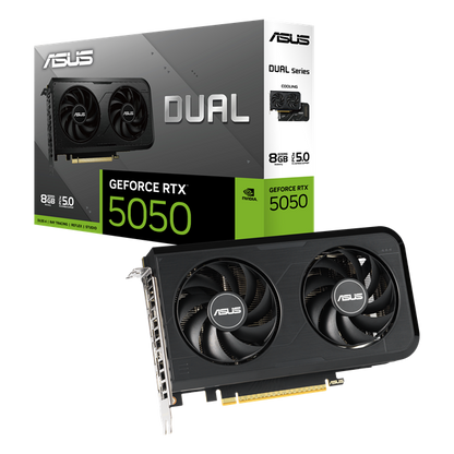 ASUS Dual GeForce RTX 5050 OC 8GB GDDR6 Graphics Card