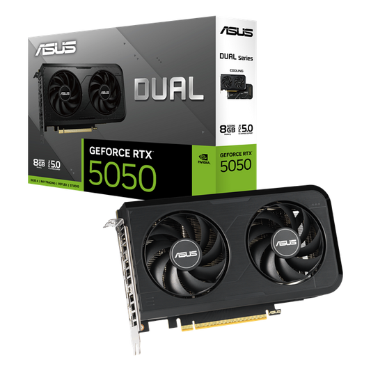 ASUS Dual GeForce RTX 5050 OC 8GB GDDR6 Graphics Card