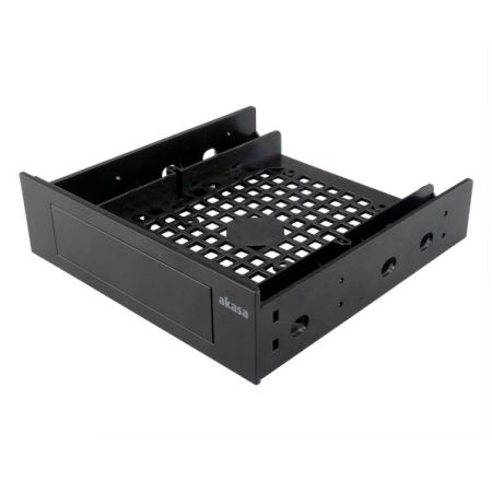 Akasa Front Bay 3.5" Device Adapter, Frame to Fit 3.5" device/SSD/HDD into a 5.25" Bay - PC Gear UK
