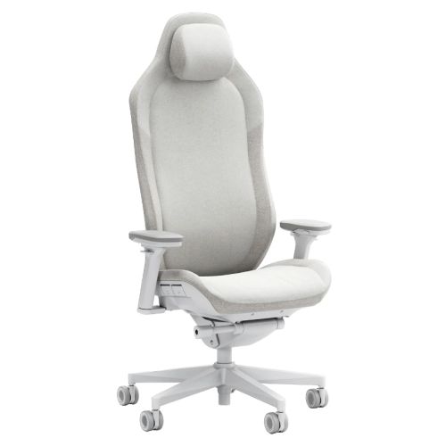 Fractal Design Refine Fabric Light Gaming Chair, Synchro-Tilt, Memory Foam Headrest, Padded 4D Armrests, Adaptable Support - PC Gear UK