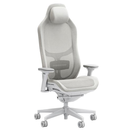 Fractal Design Refine Mesh Light Gaming Chair, Synchro-Tilt, Memory Foam Headrest, Padded 4D Armrests, Adaptable Support - PC Gear UK