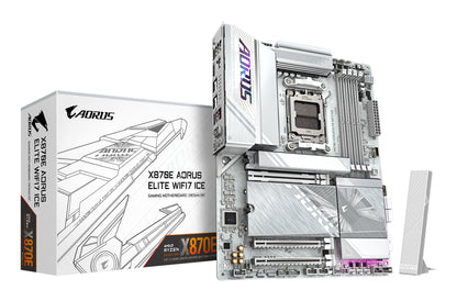 GIGABYTE X870E AORUS ELITE WIFI7 ICE, AMD X870E, Socket AM5, ATX