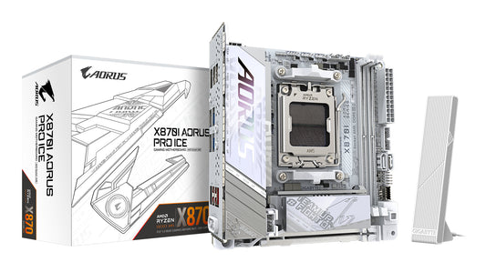 GIGABYTE X870I AORUS PRO ICE, AMD X870, Socket AM5, Mini-ITX