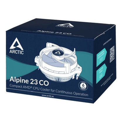 Arctic Alpine 23 CO Compact Heatsink & Fan for Continuous Operation, AMD AM5/AM4, Dual Ball Bearing, 100W TDP
