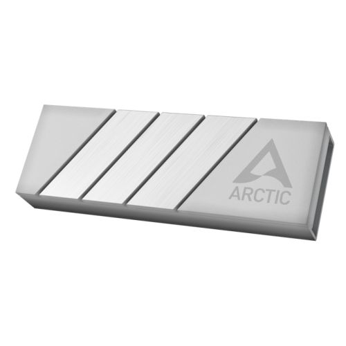 Arctic M2 Pro (Silver) M.2 SSD Heatsink, For Single & Double Sided M.2 2280 Modules, Thermal Pads Included - PC Gear UK
