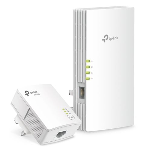 TP-LINK (TL-WPA7817 KIT) AX1500 Wireless Dual Band Powerline Adapter Kit, AV1000, Gigabit, 1-Port, EasyMesh-Compatible - PC Gear UK